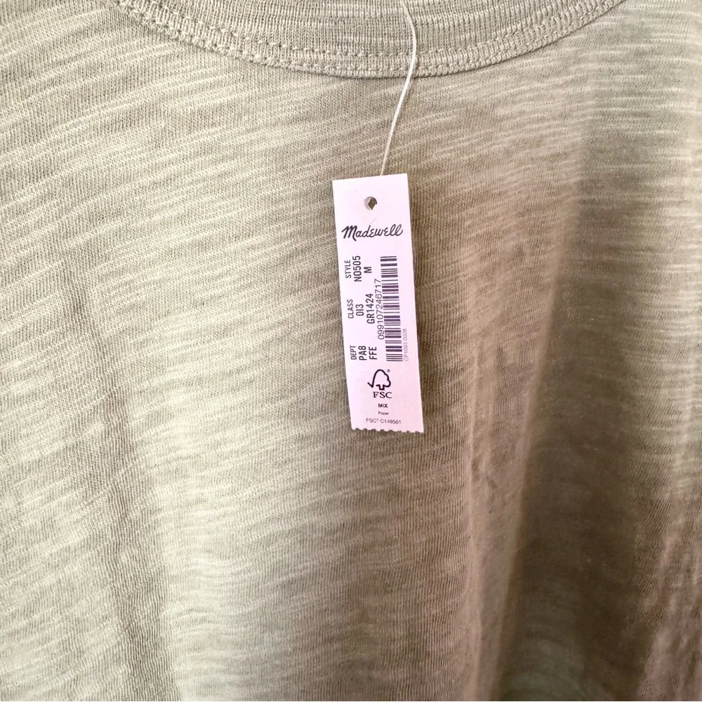 Madewell Green Long-Sheeve Tee - Picture 7 of 7